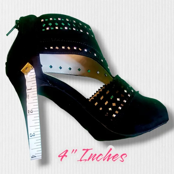 Jennifer Lopez | Sweet Gum | Black Cutout High Heel Shoes | Size 6.5 Medium | - Picture 8 of 12